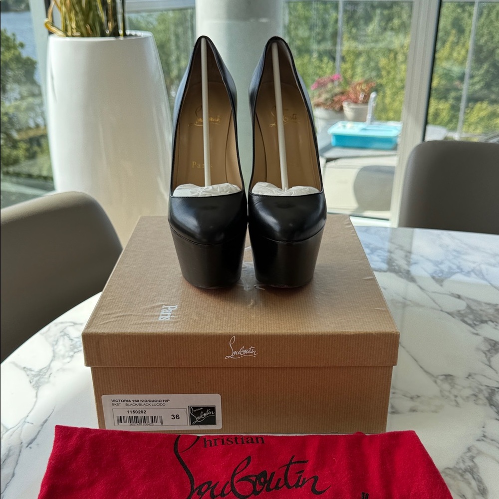 Christian Louboutin Black Platform Pumps